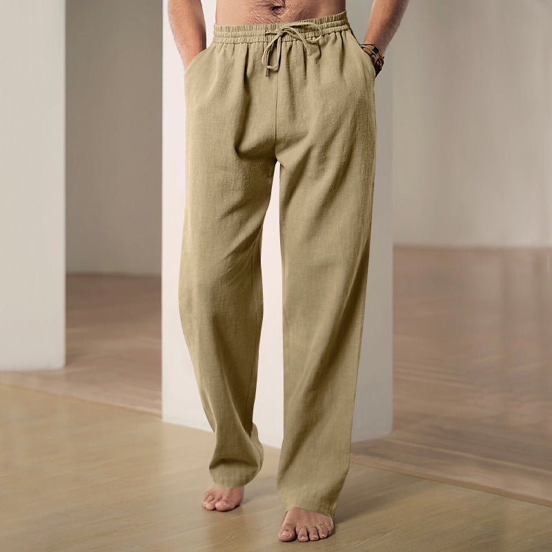 Men's Breathable Pure Linen Trousers