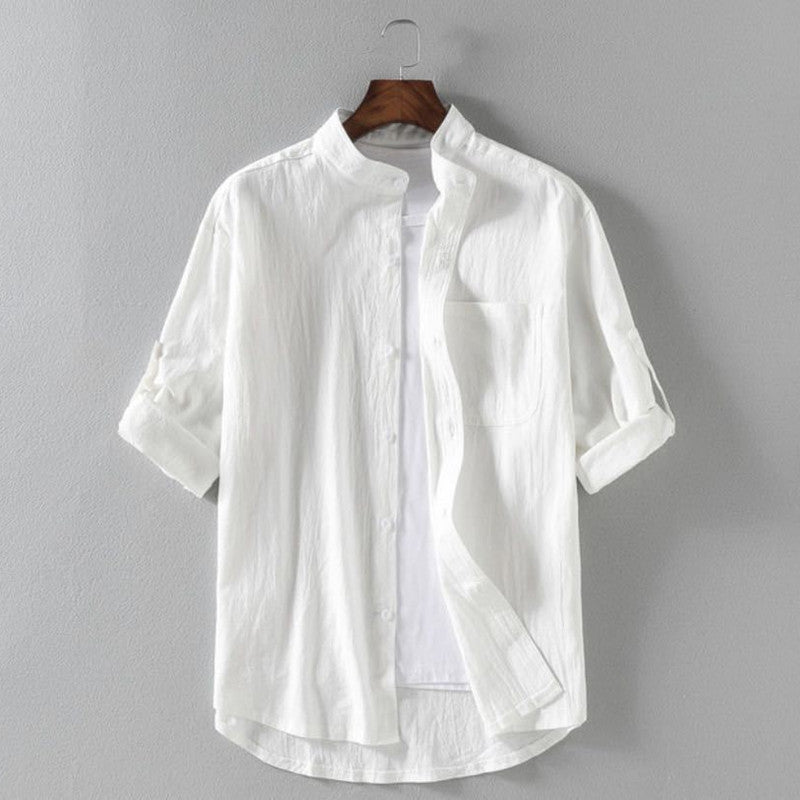 Trendy Summer Men's Linen Shirt