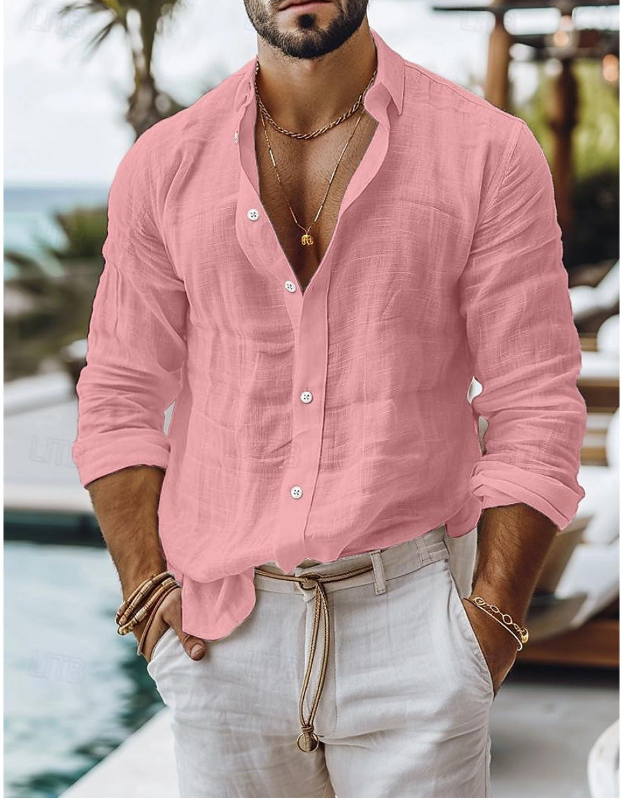 Easy Care cotton-linen shirt