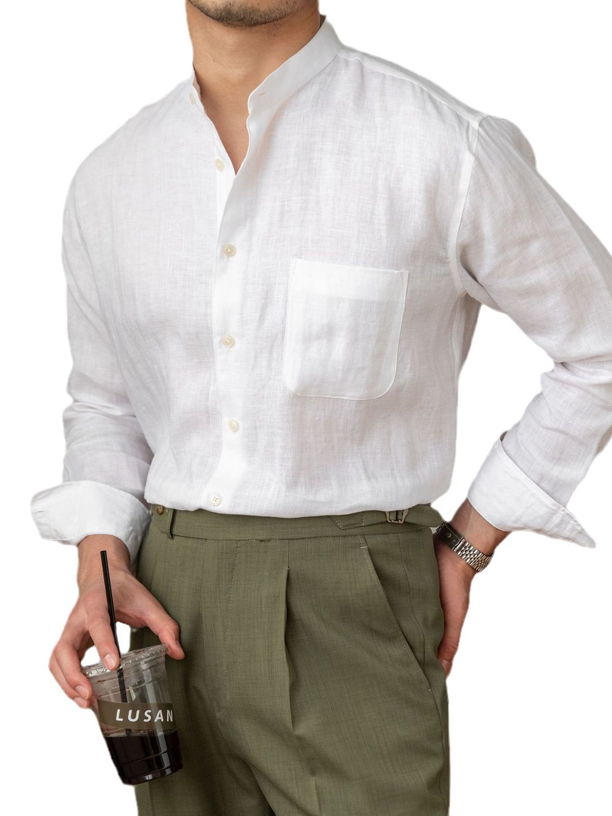 Refined Men's Linen Shirt