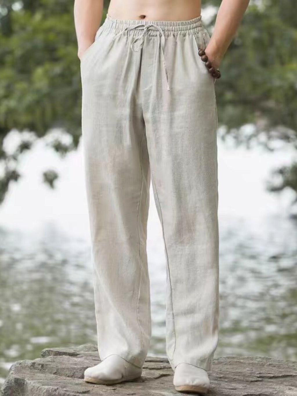 Stylish & Relaxed Men's Linen Casual Pants