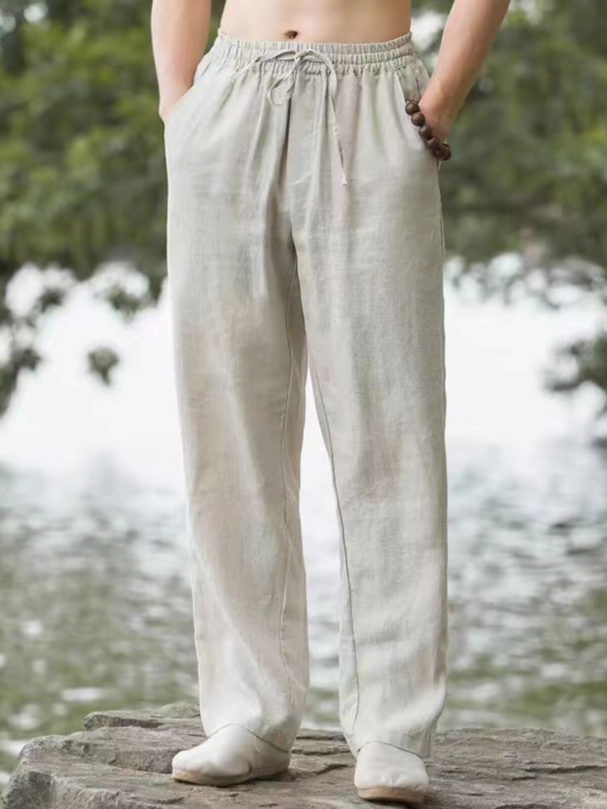 Stylish & Relaxed Men's Linen Casual Pants
