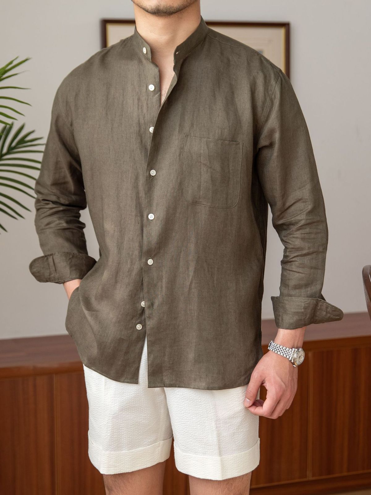 Refined Men's Linen Shirt