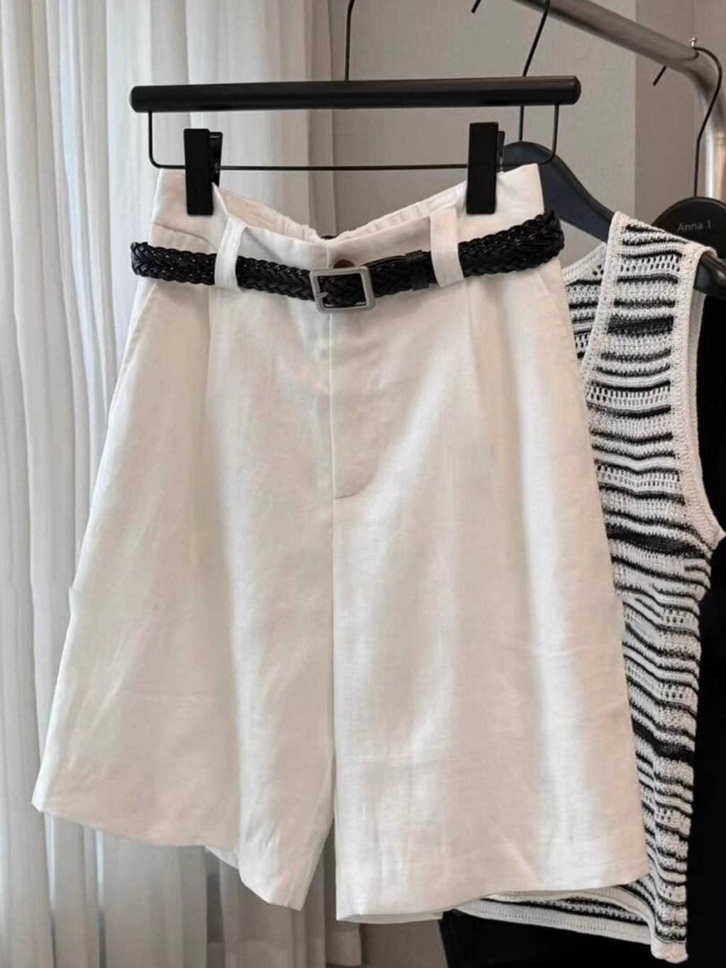 Summer Women's Linen Wide-Leg Shorts