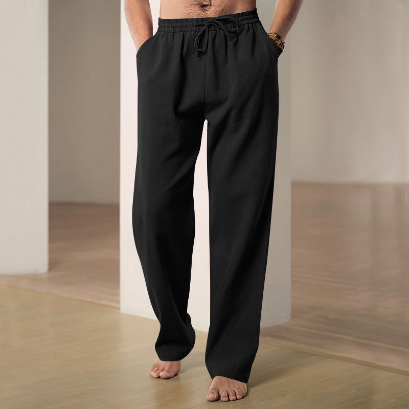 Men's Breathable Pure Linen Trousers