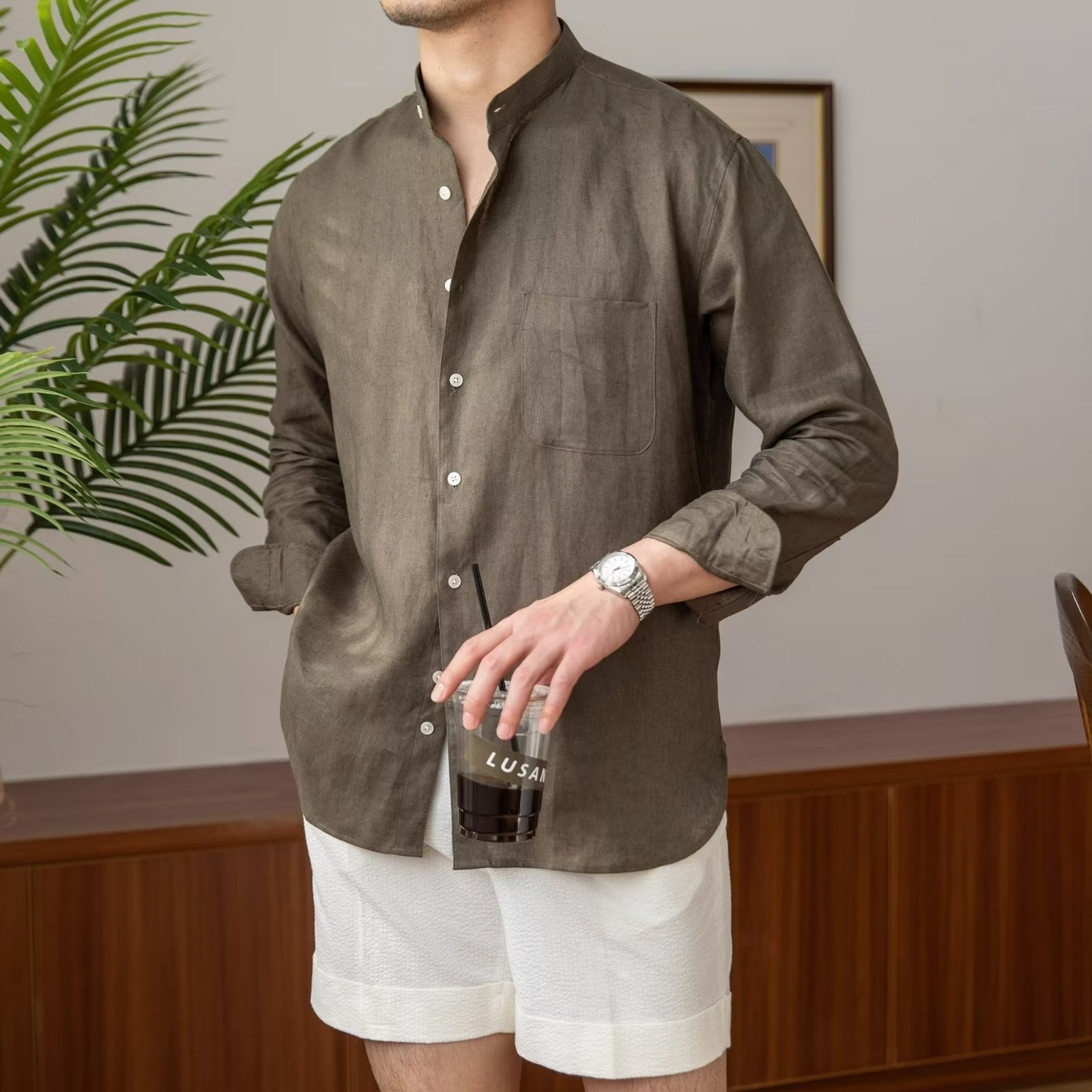 Refined Men's Linen Shirt