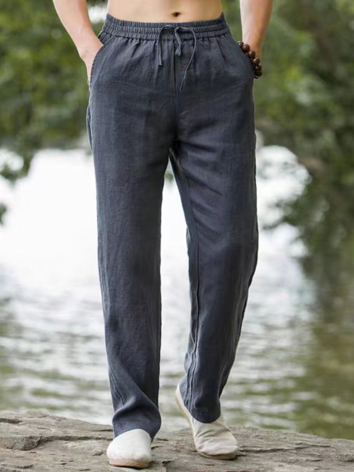 Stylish & Relaxed Men's Linen Casual Pants