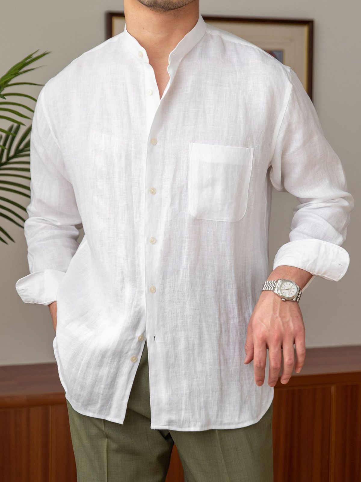 Refined Men's Linen Shirt